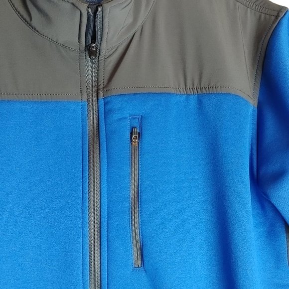 American Eagle Outfitters Men's Sz L Neoprene Jacket Blue and Gray - Picture 4 of 8